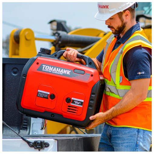 Tomahawk Power TG3000i portable gas generator with inverter power system