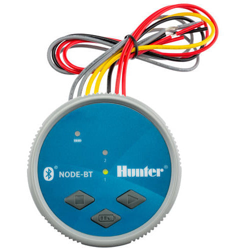 Hunter Industries - NODE-BT-100 Controlador de batería Bluetooth de estación única y solenoide de bloqueo de CC