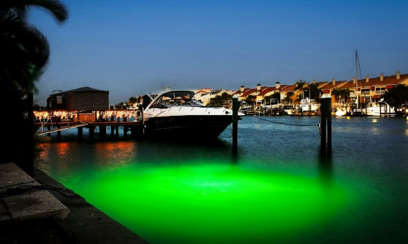 Green Mega-Watt Underwater LED Lighting System (40 foot power cord)