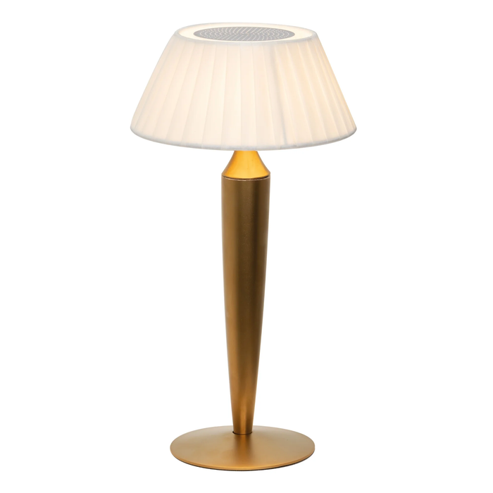 Zafferano LD1240O3 Flaminia Rechargeable Table Lamp – Matte Gold