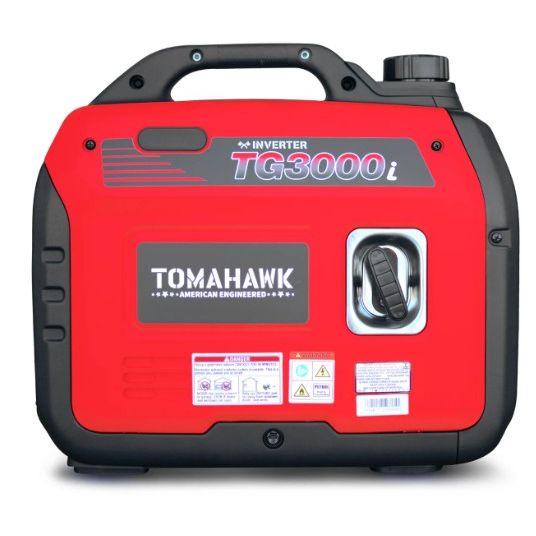 Tomahawk Power TG3000i portable generator showing power panel or exterior detail