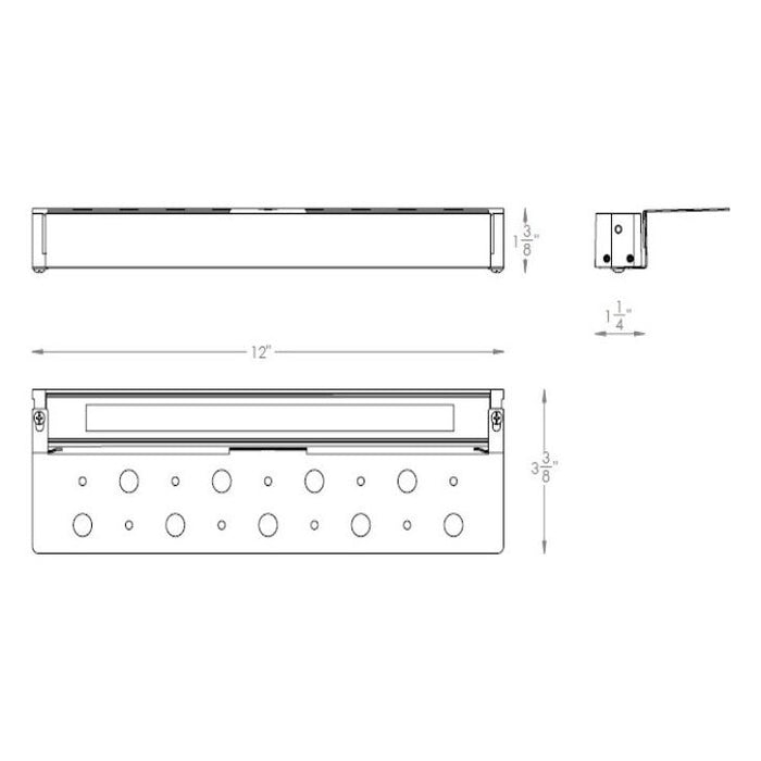 WAC Lighting - 7822-CSBK - COLORSCAPING HARDSCAPE AL 12IN RGBWW-1 Black on Aluminum