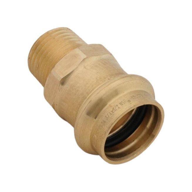 Viega 79225 3/4" ProPress x 1/2" Male Bronze Adapter (Lead Free)