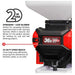 Tomahawk Power eTGS30 battery spreader showing hopper and discharge equipment details