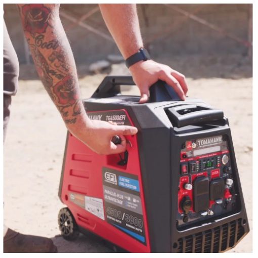 Tomahawk Power TG4500iEFI portable inverter generator with electronic fuel injection