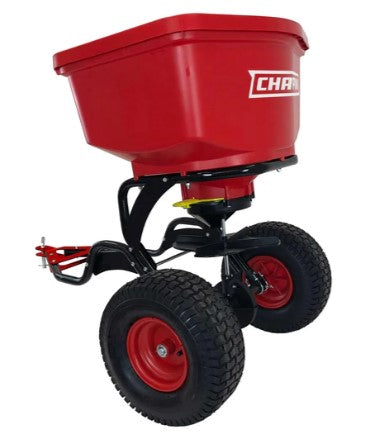 Chapin 8620B: 150-pound Poly Hopper Auto-stop Tow Behind Spreader