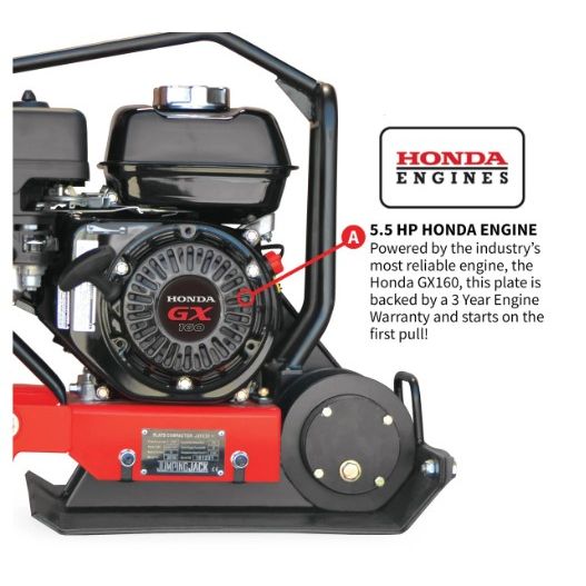 Tomahawk Power JXPC50H vibratory compactor product detail for soil work
