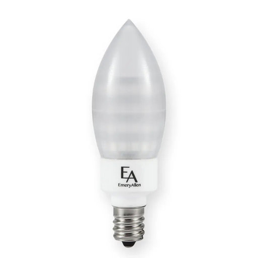 EmeryAllen 3W Candle-Tip E12 Candelabra Amber Turtle Bulb - 360 degree - EA-E12-3.0W-002-AMB — EA-E12-3.0W-002-AMB