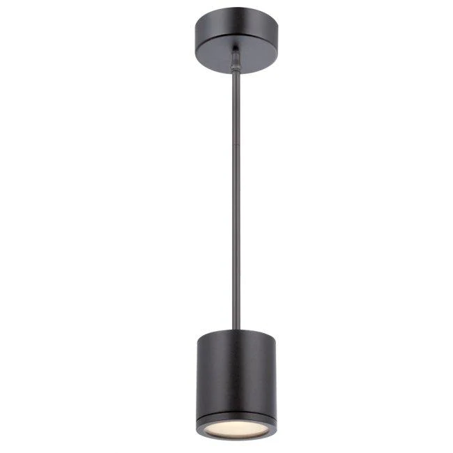 WAC Lighting - PD-W2605-BK - Tube Pendant Downlight Ceiling Mount 3000K Black