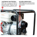 Tomahawk Power TW3H Honda GX270 full trash pump connection and component view