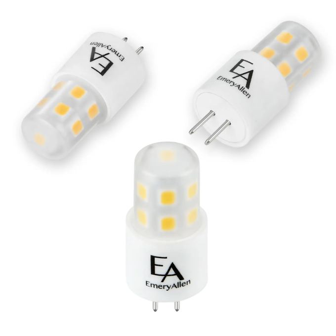 EmeryAllen 2W G4 Bi-Pin LED Replacement Lamp - 2700K, 360 degree - specifications and dimensions — EA-G4-2.0W-001-279F