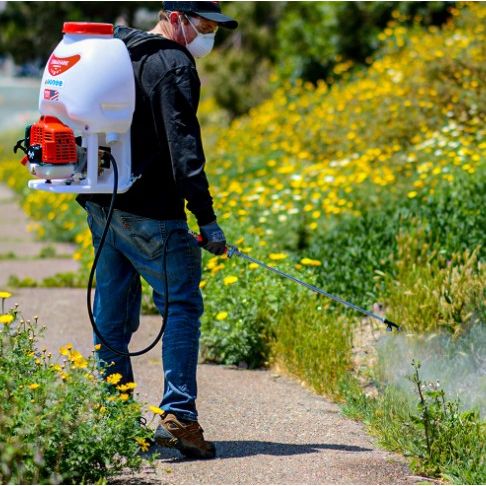 Tomahawk Power TPS25 + FG backpack sprayer for pest control foundation treatments