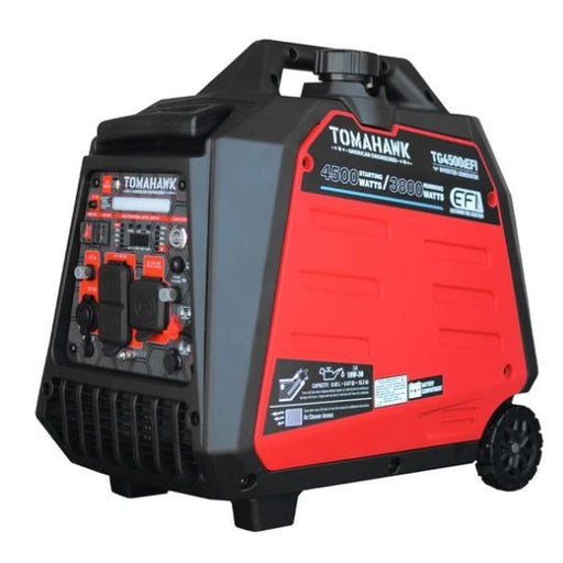 Tomahawk Power TG4500iEFI 4500 max watt inverter gas generator with EFI and CO sensor