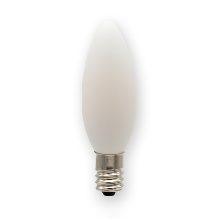 Emery Allen B6 1.5W E12 LED Filament Bulb Porcelain White / 3000K — EA-B6-1.5W-E12-309W-D
