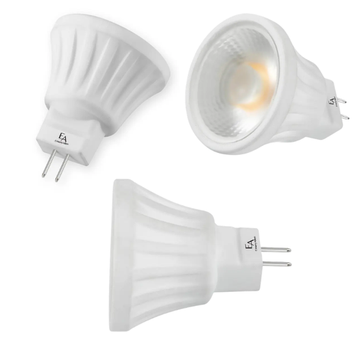 EmeryAllen 3W MR11 GU4 LED Replacement Lamp - 3000K, 24 degree - specifications and dimensions — EA-MR11-3.0W-24D-3090