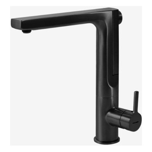 Houzer Ascend Series Matte Black Integrated Single Handle Pull-Up Kitchen Faucet - ASCPU-460-MB