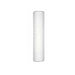 White cylindrical filter on a white background