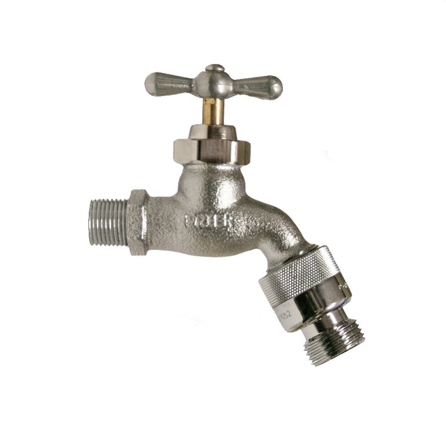 Prier C158 Hose Bibb AntiSiphon 1/2"MPT Nickel Chrome Plat