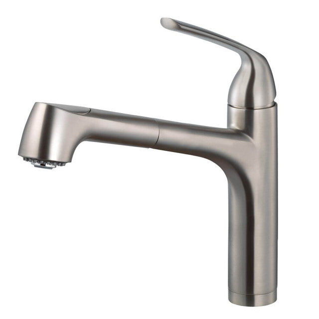 Houzer Calia Series Brushed Nickel Single Handle Pull-Out Kitchen Faucet - CALPO-561-BN