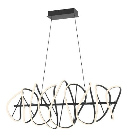 Black 42-Inch Modern Ring