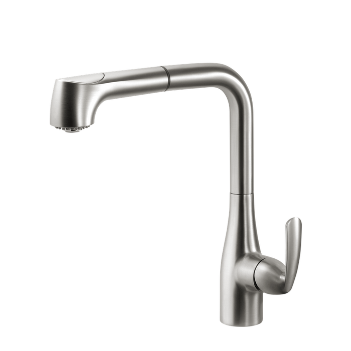 Houzer Cora Series Brushed Nickel Single Handle Pull-Out Kitchen Faucet - CORPO-554-BN