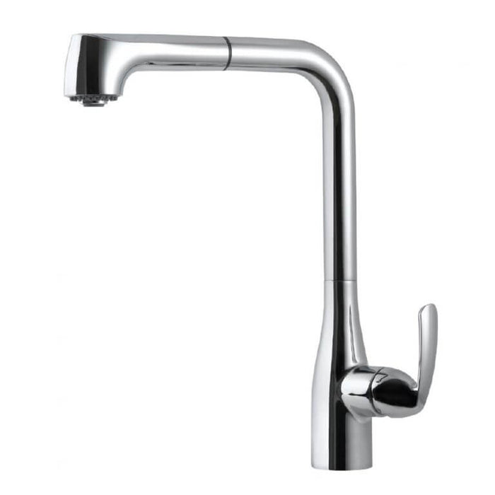 Houzer Cora Series Polished Chrome Single Handle Pull-Out Kitchen Faucet - CORPO-554-PC