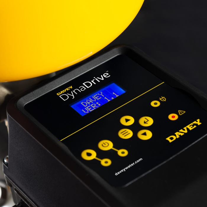 Davey DynaDrive control panel with digital display and buttons