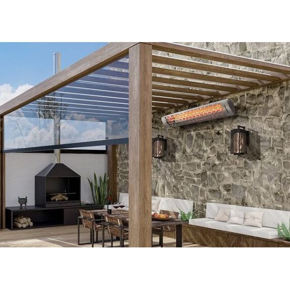 Eurofase 120V Single Element 39 Inch 1500 Watt Electric Patio Heater EF15120S4