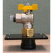90° Flange Mount (Valve - Female NPT) Assembly with Flip Sleeve Assembly for TracPipe and TracPipe AP 