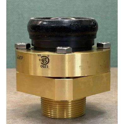 TracPipe FGP-AF-S-2000 4-Bolt Straight 2" Fitting (Male-NPT) with Flip Sleeve Assembly for TracPipe and TracPipe