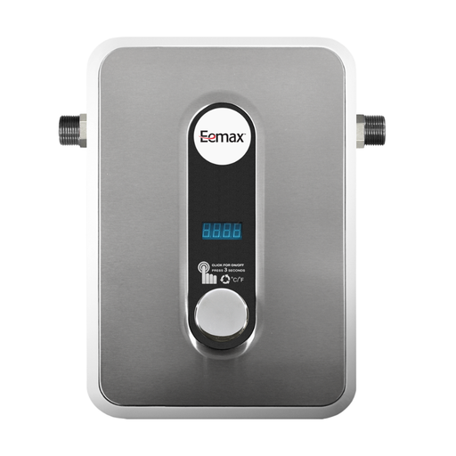 Eemax water heater on a white background