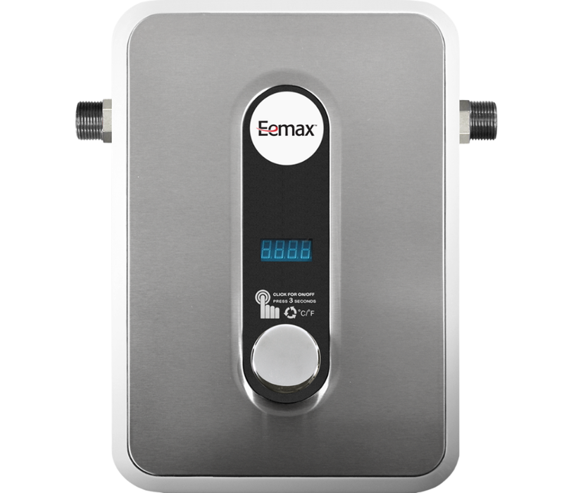 Eemax water heater on a white background