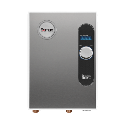 Eemax water heater on a white background