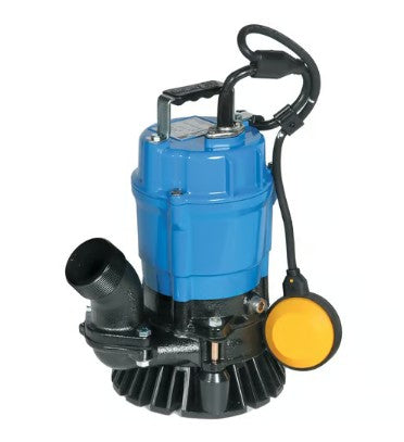 Black and Blue water pump on a white background