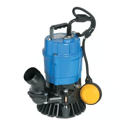 Black and Blue water pump on a white background