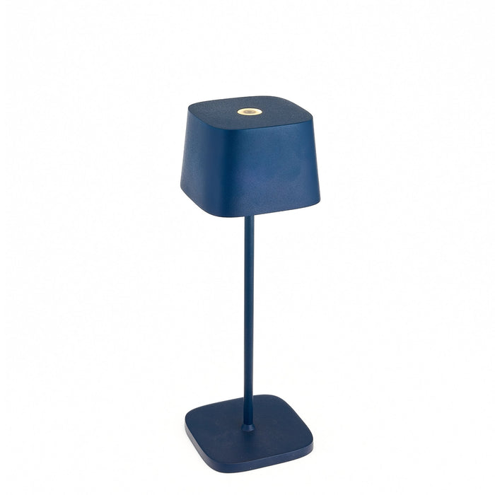 Zafferano LD0870Y4 Ofelia Pro Table Lamp Steel Blue finish