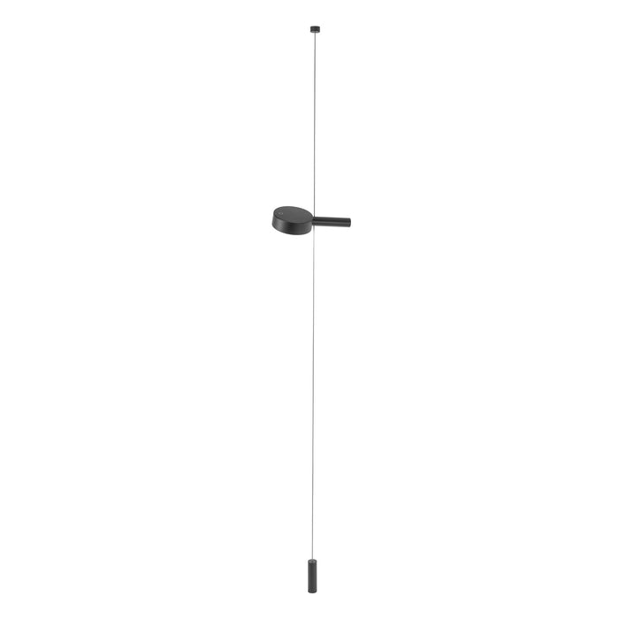 Zafferano LD1157N3 Super O Suspended Floor Lamp 1-Light Black
