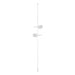 Zafferano LD1158B3 Super O Suspended Floor Lamp 2-Light White