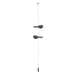 Zafferano LD1158N3 Super O Suspended Floor Lamp 2-Light Black