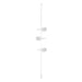 Zafferano LD1159B3 Super O Suspended Floor Lamp 3-Light White