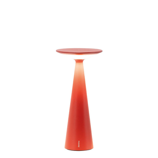 Zafferano LD1600F3 Damina Pro Table Lamp Red finish