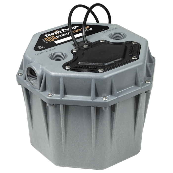 Liberty 404 Grey drain pump on white background