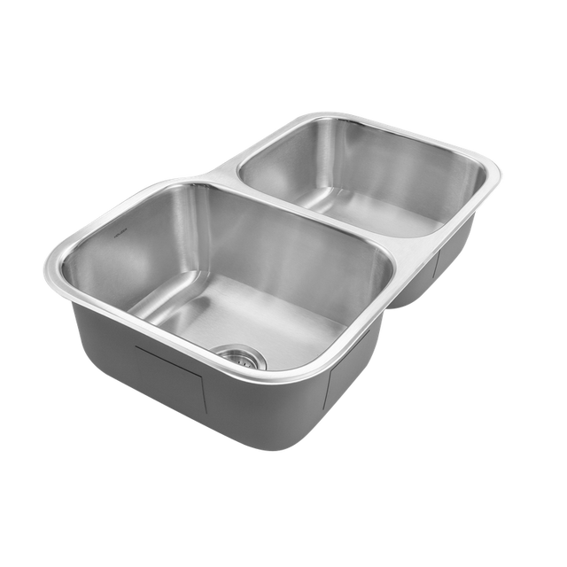 Houzer Medallion Classic Series 32" Stainless Steel Undermount 60/40 Double Bowl