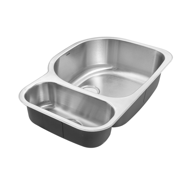 Houzer Medallion Series 32" Stainless Steel Undermount 80/20 Double Bowl Kitchen Sink