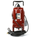 Red Liberty Pumps submersible pump with power cord on a white background
