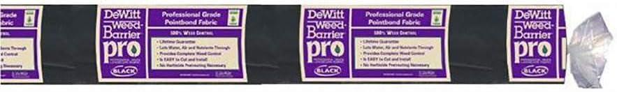 DeWitt 3-Ounce Weed-Barrier Pro Fabric, 4 x 300-Feet, Black