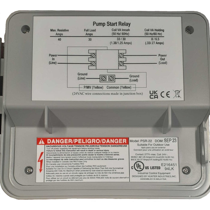 Hunter Industries - PSR22 - Pump Start Relay