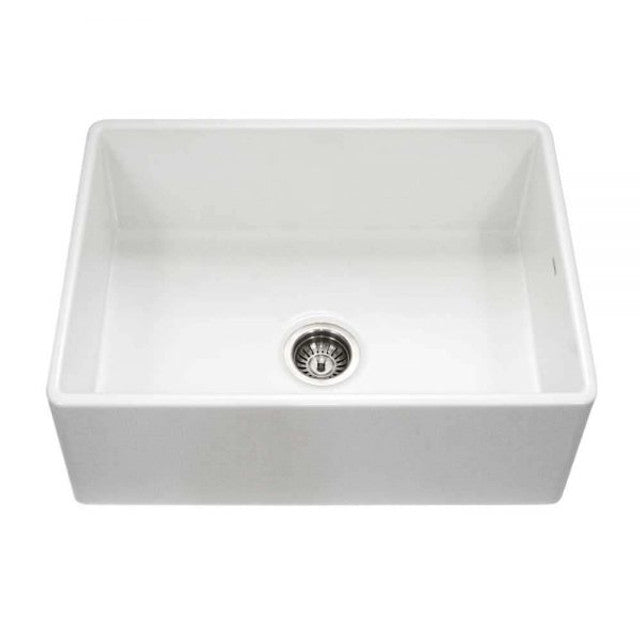 Houzer 30-Inch Apron-Front Fireclay Single Bowl Kitchen Sink PTS-4100 WH-C