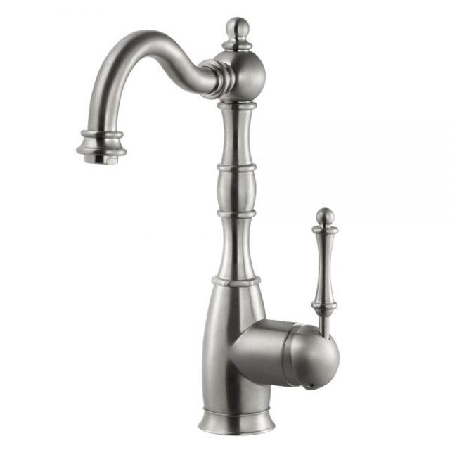 Houzer Regal Series Brushed Nickel Solid Brass Single Handle Kitchen Faucet - REGBA-160-BN