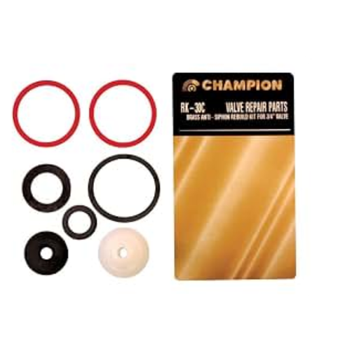 Champion Irrigation RK-30C 3/4-Inch 466 Series Full Rebuild Kit washers gaskets and float with retail package